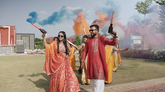 Mehendi ritual moment