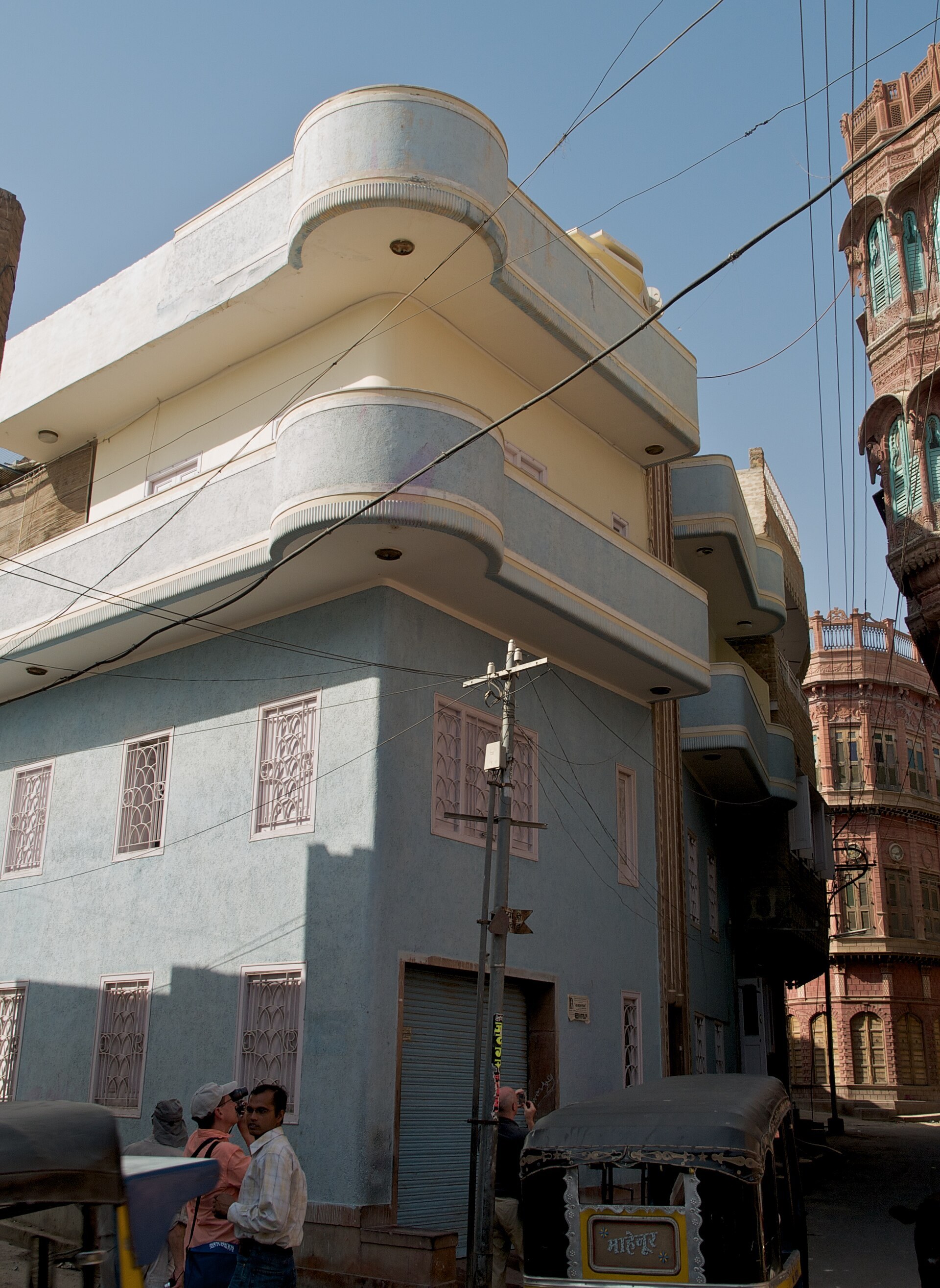 Art Deco architectural detail in Bikaner