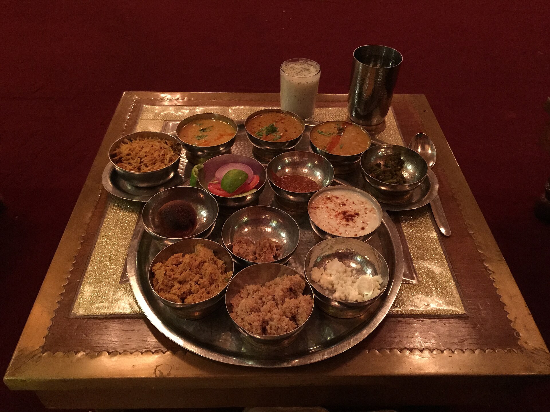 Full Rajasthani thali spread